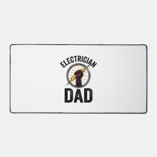 Elektriker-Vater Vintage-Stichvektor-Shirt-Des Schreibtischunterlage