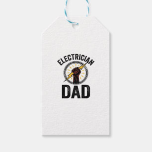 Elektriker-Vater Vintage-Stichvektor-Shirt-Design Geschenkanhänger