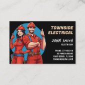 Elektriker Visitenkarte (Vorderseite)