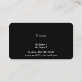 Elektriker Visitenkarte (Rückseite)