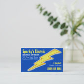 Elektriker-Visitenkarte Visitenkarte (Stehend Vorderseite)