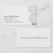 Elektriker-Visitenkarten (Glühlampe) Visitenkarte (Vorne/Hinten)