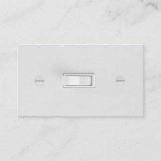 Elektriker-Visitenkarten (Lichtschalter) Visitenkarte