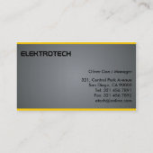 Elektriker - Visitenkarten Visitenkarte (Rückseite)