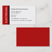 Elektriker-Visitenkarten Visitenkarte (Vorne/Hinten)