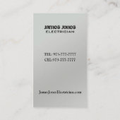 Elektriker-Visitenkarten Visitenkarte (Rückseite)