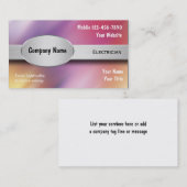 Elektriker-Visitenkarten Visitenkarte (Vorne/Hinten)