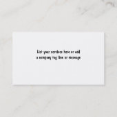 Elektriker-Visitenkarten Visitenkarte (Rückseite)