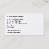 Elektriker-Visitenkarten Visitenkarte (Rückseite)