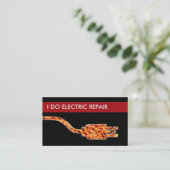 Elektriker-Visitenkarten Visitenkarte (Stehend Vorderseite)