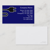 Elektriker-Visitenkarten Visitenkarte (Vorne/Hinten)