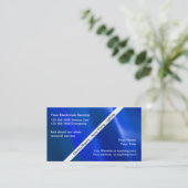 Elektriker-Visitenkarten Visitenkarte (Stehend Vorderseite)