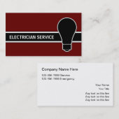 Elektriker-Visitenkarten Visitenkarte (Vorne/Hinten)