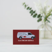 Elektriker-Visitenkarten Visitenkarte (Stehend Vorderseite)