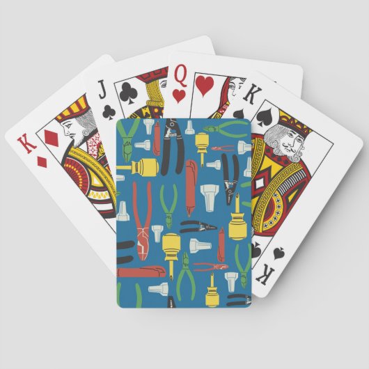 Elektriker Werkzeug Spielkarten (Rückseite)