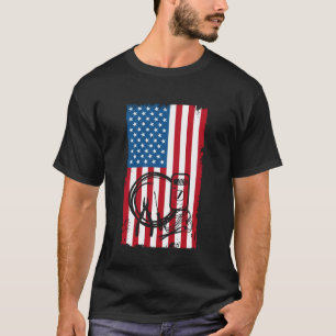 Elektriker Werkzeuge US-Flagge Amerikanischer Stol T-Shirt