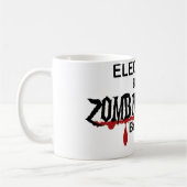 Elektriker-Zombie-Jäger Kaffeetasse (Links)