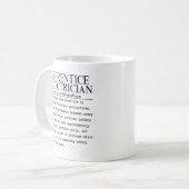 Elektrikerlehrling Kaffeetasse (Vorderseite Links)