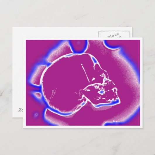 Elektrikschädel Postkarte (Vorne/Hinten)