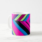 Elektrisch blau und rosa kaffeetasse (Vorderseite Links)