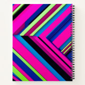 Elektrisch blau und rosa notizblock (Rückseite)