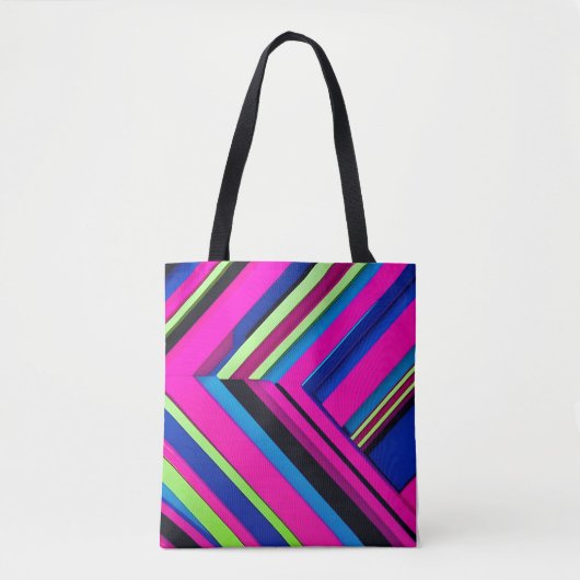 Elektrisch blau und rosa tasche (Vorderseite)