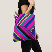 Elektrisch blau und rosa tasche (Von Nahem)