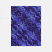 Elektrisch Blaue Abstrakte Wellen Fleece-Decke Fleecedecke (Vorderseite)