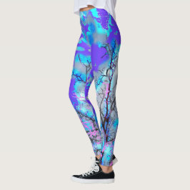 Elektrisch blaue Leggings