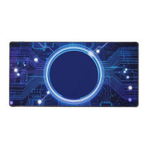 Elektrisch blaue Leiterplatten-Schreibtischmatte f