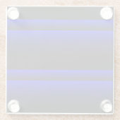 Elektrisch-blaue Streifen Glasuntersetzer (Rückseite)