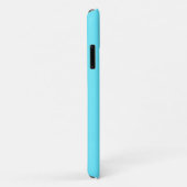 Elektrisch Cyan Blau Monogramm-Handyhülle Case-Mate iPhone Hülle (Hinten/Rechts)