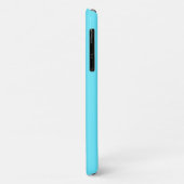 Elektrisch Cyan Blau Monogramm-Handyhülle Case-Mate iPhone Hülle (Hinten/Links)