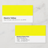 Elektrisch gelb | "hell und energetisch" visitenkarte (Vorne/Hinten)