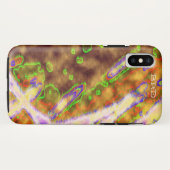 Elektrisch grün Bio Case-Mate iPhone Hülle (Rückseite (Horizontal))