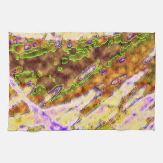 Elektrisch grün Bio Handtuch (Horizontal)