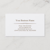 Elektrisch - Holzkörner-Look Visitenkarte (Rückseite)