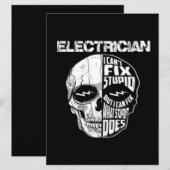 Elektrisch kann ich kein stupides Schädelgeschenk (Vorne/Hinten)