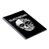 Elektrisch kann ich kein stupides Schädelgeschenk Notizblock (Rechte Seite)