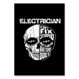 Elektrisch kann ich kein stupides Schädelgeschenk  Tischnummer