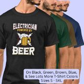 Elektrisch mit Bier betrieben T-Shirt