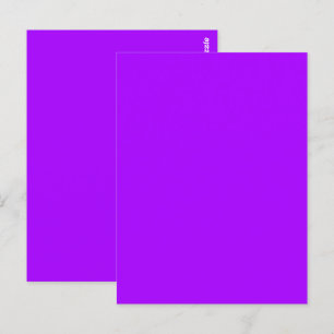 Elektrisch-Psychedelisches Lila Einheitliche Farbe Postkarte