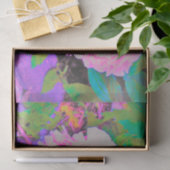 Elektrisch-rosa-Peonies im farbenfrohen Garten Seidenpapier (Geschenk)