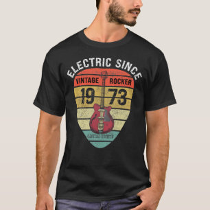 Elektrisch seit 1973 Vintage-Gitarrist T-Shirt