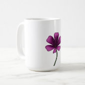 Elektrisch Violetter Glänzender Blütenstand Düster Kaffeetasse (Vorderseite Links)