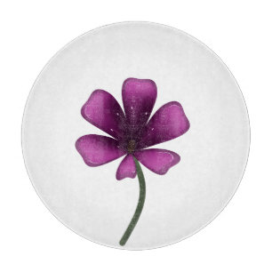 Elektrisch Violetter Glänzender Blütenstand Düster Schneidebrett