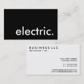 elektrisch. visitenkarte (Vorne/Hinten)