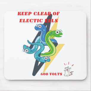 Elektrische Aale behalten Mousepad
