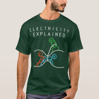 Elektrische Abbildung Elektrizität Erläutert Ohm T-Shirt