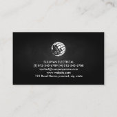 Elektrische AN-Imitate Metall Visitenkarte (Rückseite)